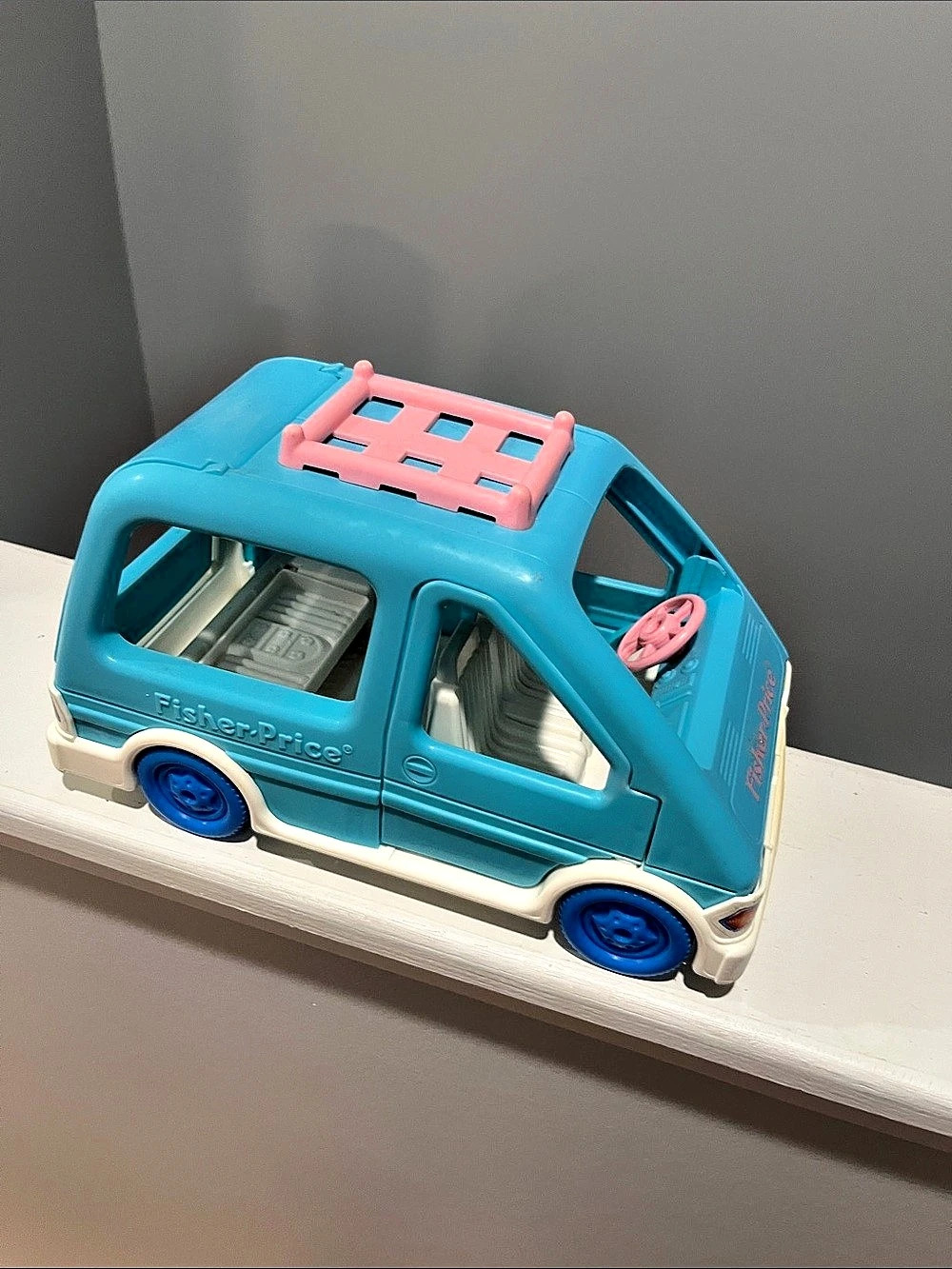Fisher Price Loving Family Mini Van 1993 Blue & Pink - Picture 16 of 16